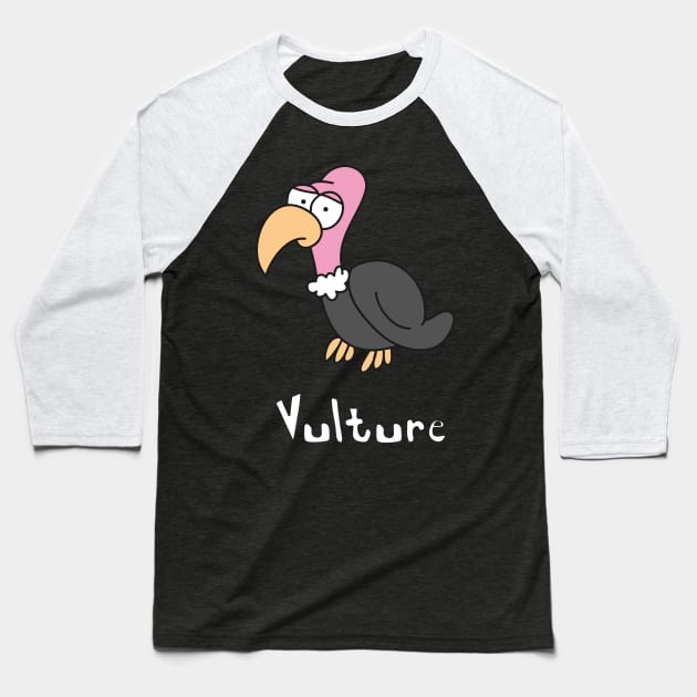 Vulture Baseball T-Shirt by ptdoodles